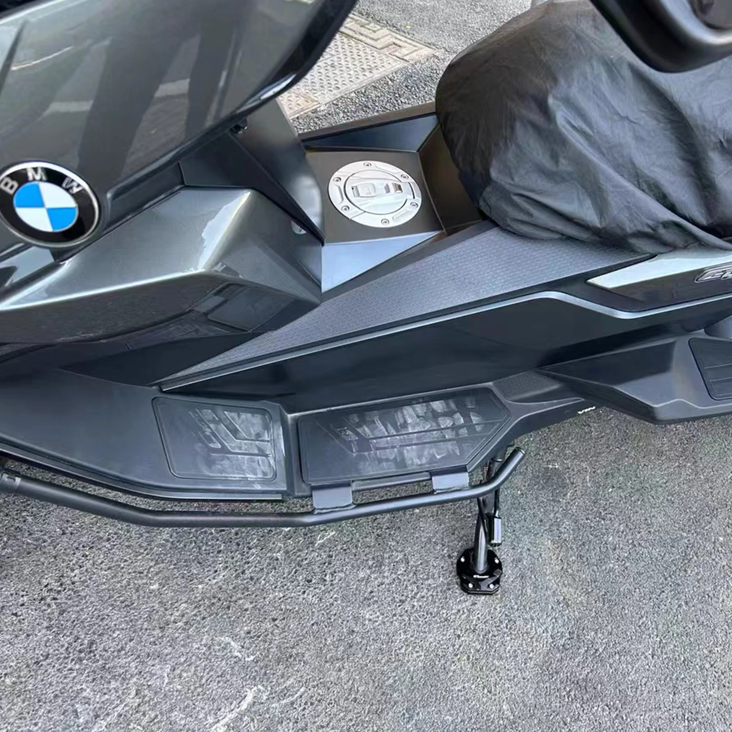 For BMW C400GT C400X Scooter CNC Accessories Kickstand Foot Side Stand Extension Pad Plate Bracke Non-slip and stable