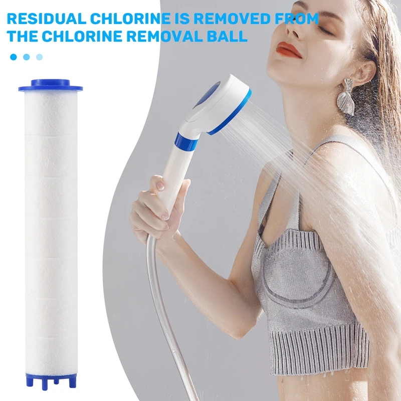 高圧シャワーフィルターコア、ハンドヘルド浄水、バスルームバス、6個