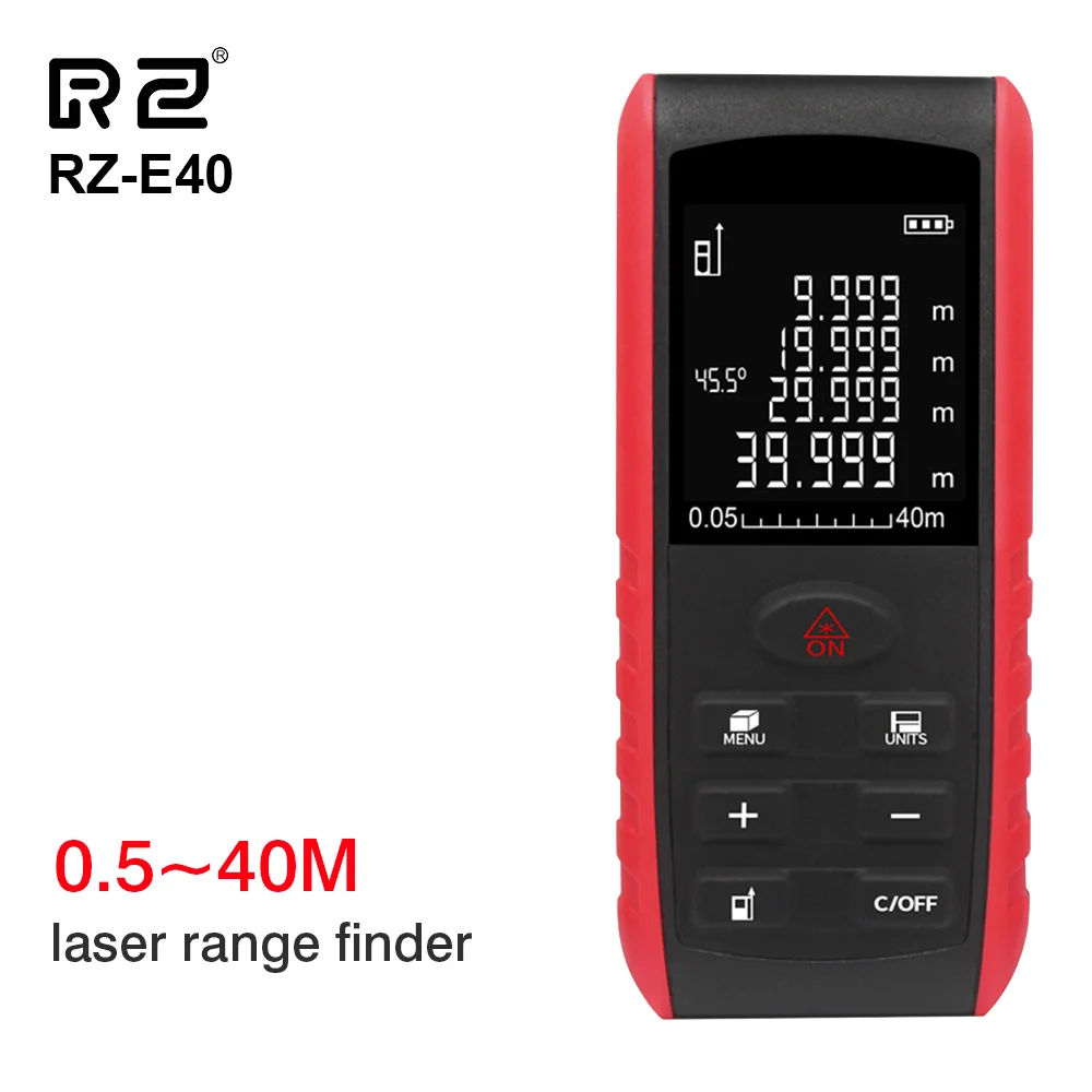 

RZ Laser Distance Meter Mini Smart 50M/70M/100M Measure Tape Laser Rangefinder Measure Tools For Home