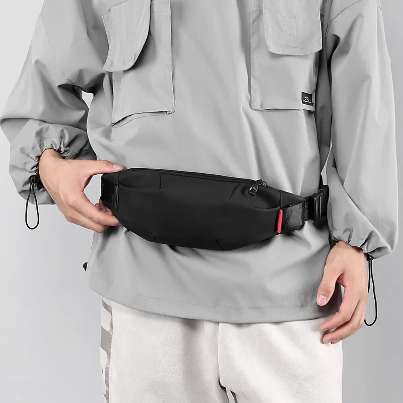 Bolso de pecho de ocio al aire libre para hombres, bolsa de mensajero de hombro Oxford impermeable, bolsa de pecho de viaje deportiva para