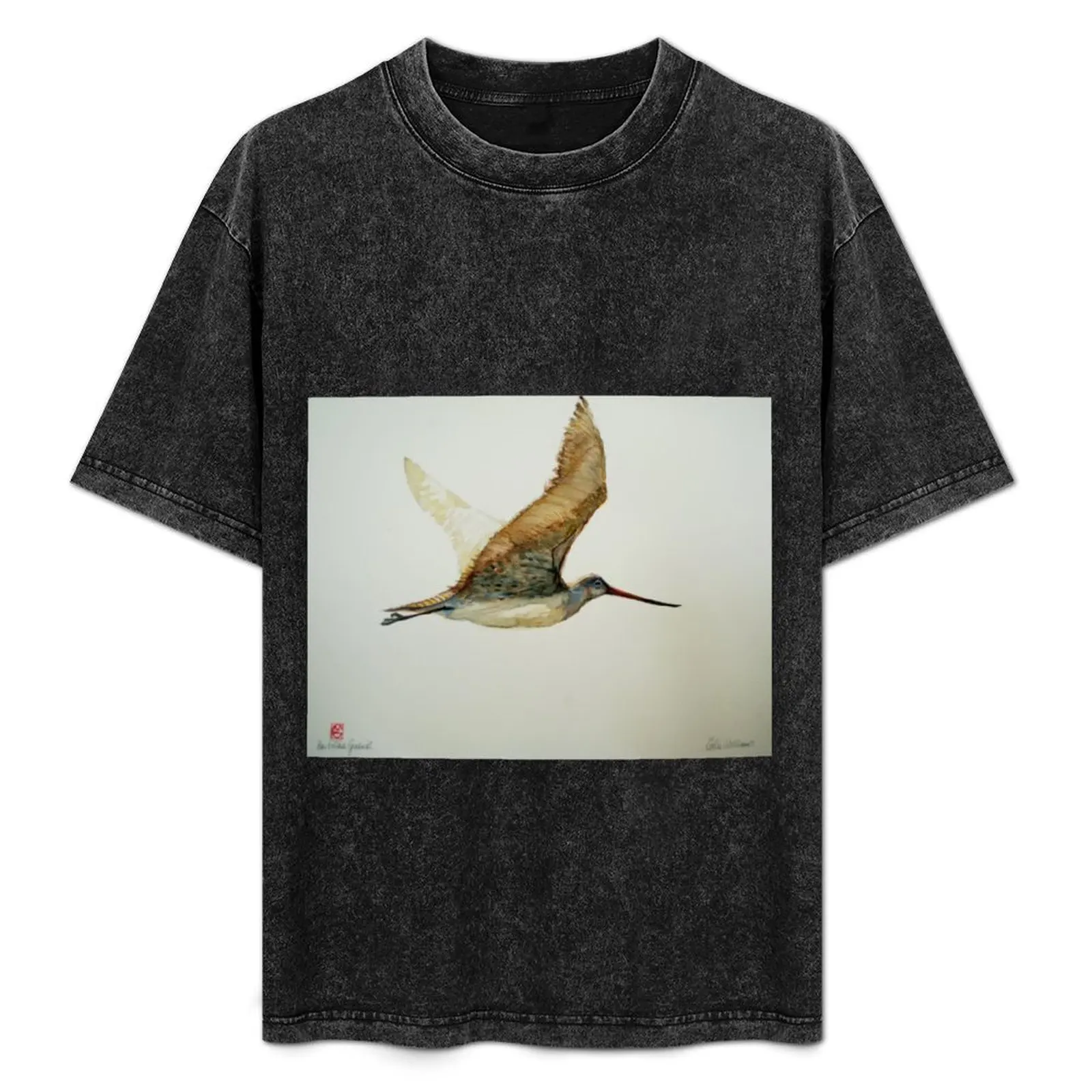T-shirt BAR-TAILED GODWIT - MIRACLE MARATHON MIGRATOR, coupe standard, t-shirt uni