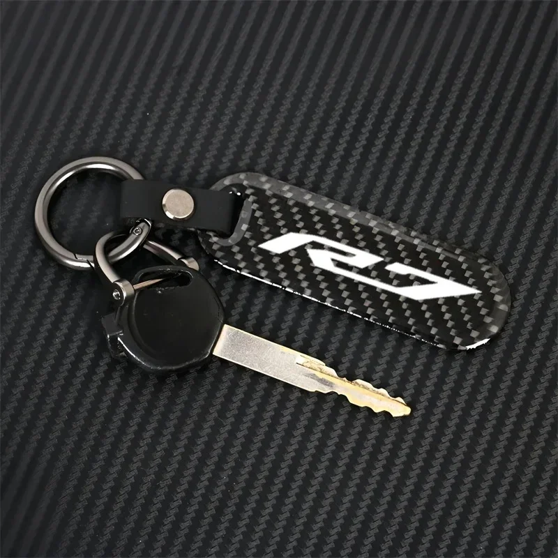 Motorcycle Key chain Carbon Fiber Keychain For YAMAHA YZF R6 R3 R1 R7 R15 R125 YZFR6 YZFR7