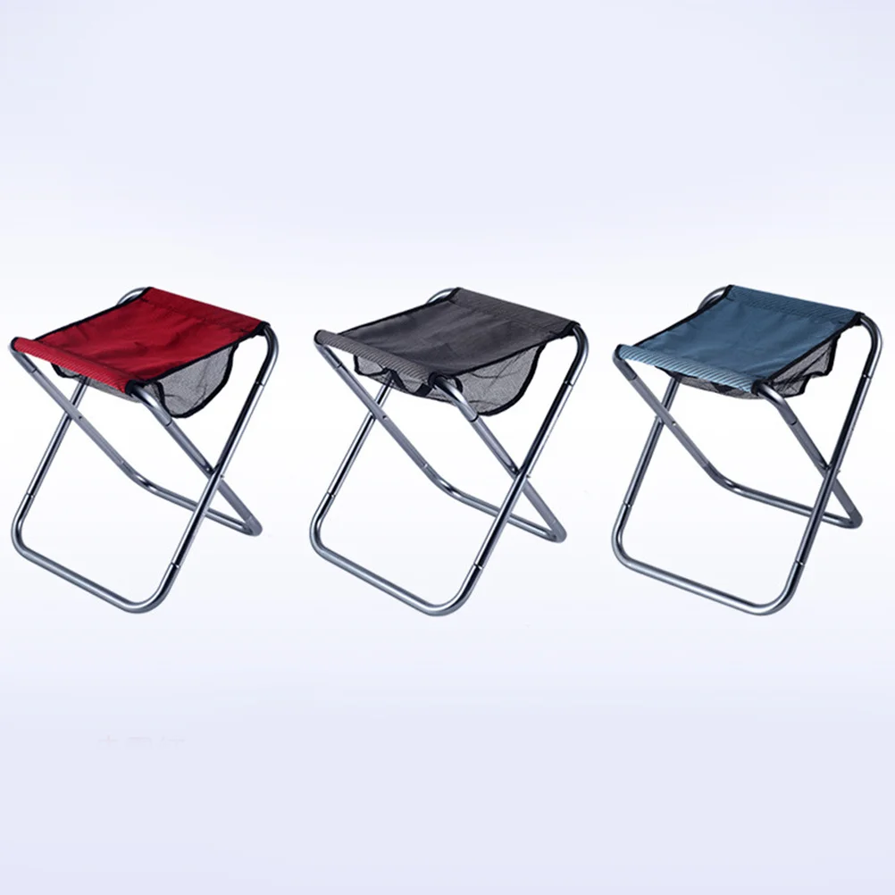 

Portable Folding Stool Heavy Duty Aluminum Alloy Camping Chair For Outdoor Hiking Fishing Travel Foldable Seat Lightweight