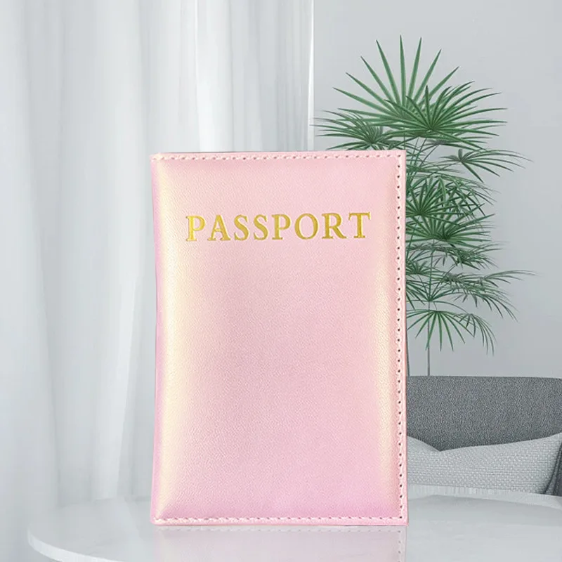 Soporte de cuero PU para pasaporte, funda impermeable para tarjeta de identificación, tarjeta de crédito, protección multifunción para documentos, suministros de almacenamiento