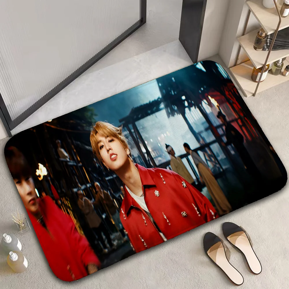 Floor Mats Doormat Room Mats New Han Jisung Boy Bathroom Mat Carpet for Kitchen Prayer Rug Carpets Rugs Foot Door Bath Non-slip