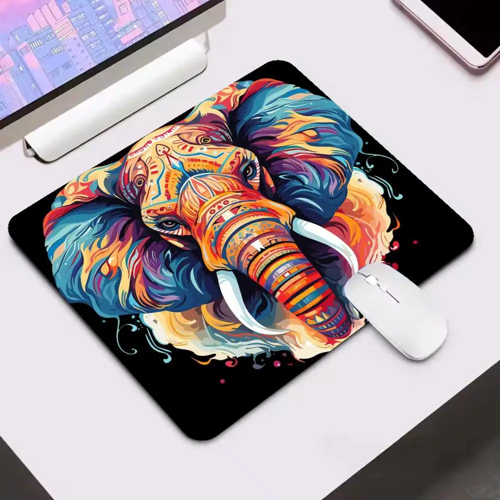 Vibrant Bohemian Mandala Elephant Large Size Game Card Pad For Laptop Office Desktop Bedroom Learning Games Pad