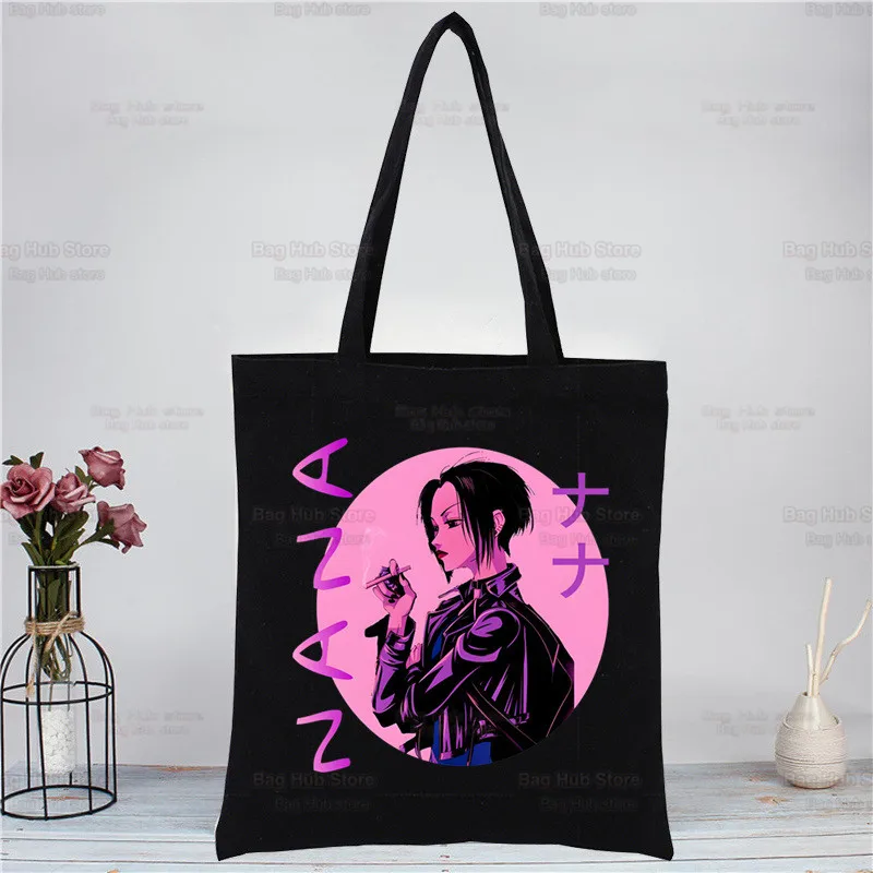 Anime japonês Manga Shopper Bag, Nana Osaki, Bolsa de Lona, Sacos De Ombro, BLAST Saco De Compras, Pano Preto, Eco Friendly