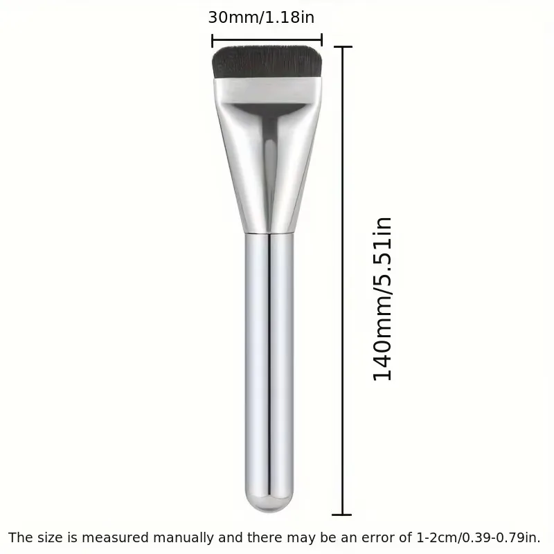 초박형 파운데이션 브러시, 페이스 컨투어 브러시, 메이크업 브러시, 플랫 컨투어 브러시, 블렌딩 컨실러, 메이크업 도구, 1 개, 2 개, 5 개