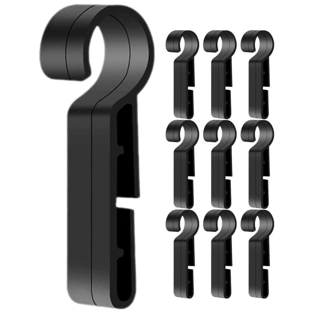 

10pcs Headlamp for Hard Hat Hard Hat Light Clip Plastic Safety Accessories Black Color Replacement