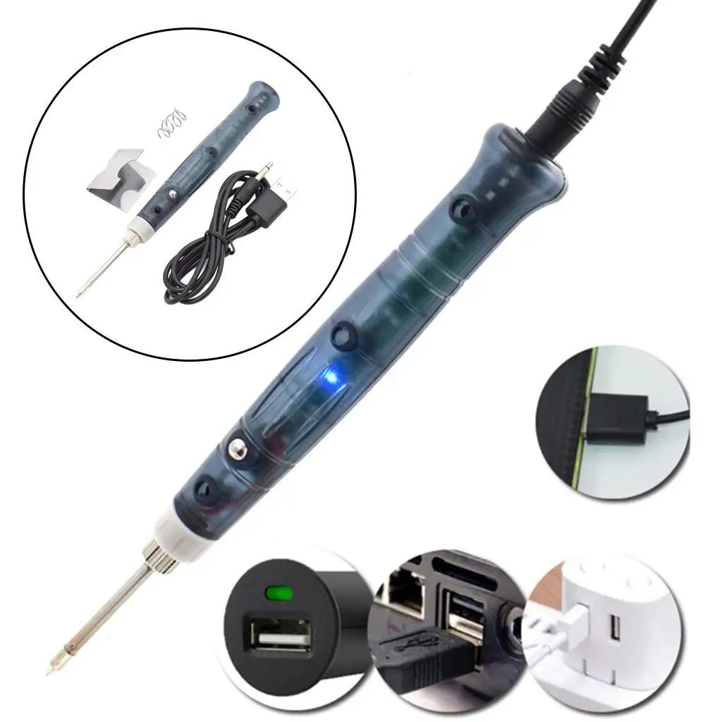 Wireless Electric Soldering Iron Light Weight USB Rechargeable Professional Soldering Gun for Welding Repair Tool Jewelry Metal