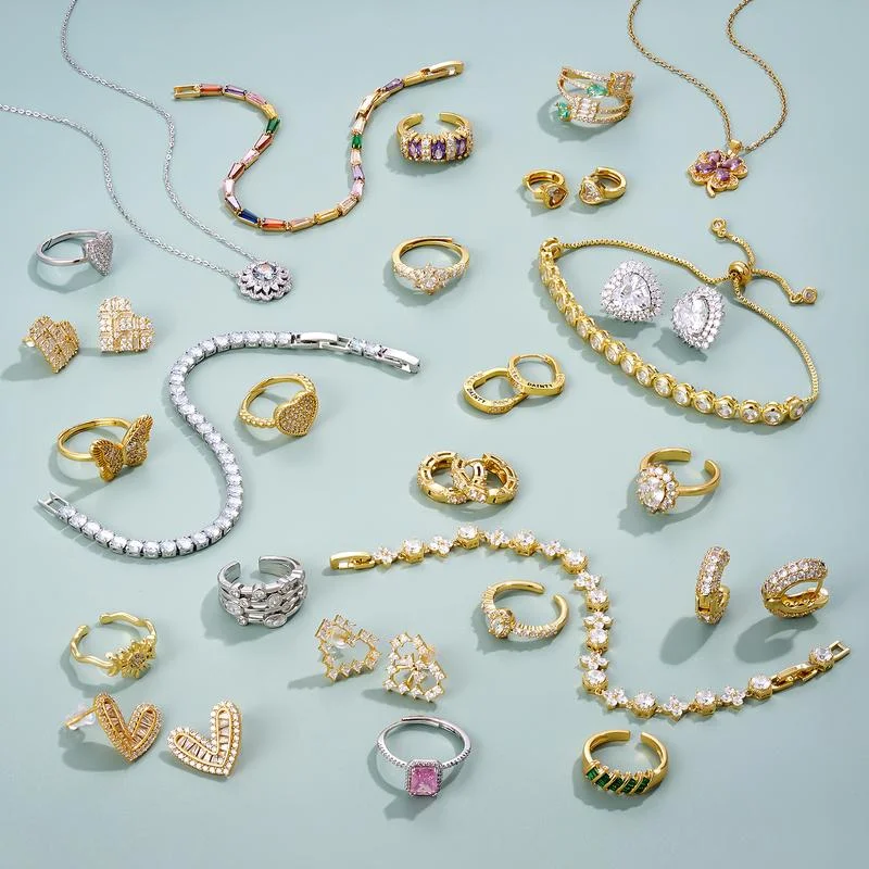 

1 10 20 50 Diverse Style Fashion Jewelry Set Including Necklace Earrings Bracelet Trendy All Match for Daily Party