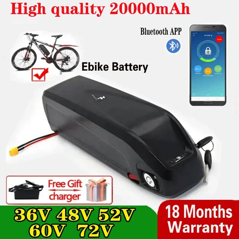 New high-performance Bateria elétrica de Hailong Ebike, de lítio, acumulador do Cham-rider, 36V--72V, 20Ah, 2000W 21700 Battery