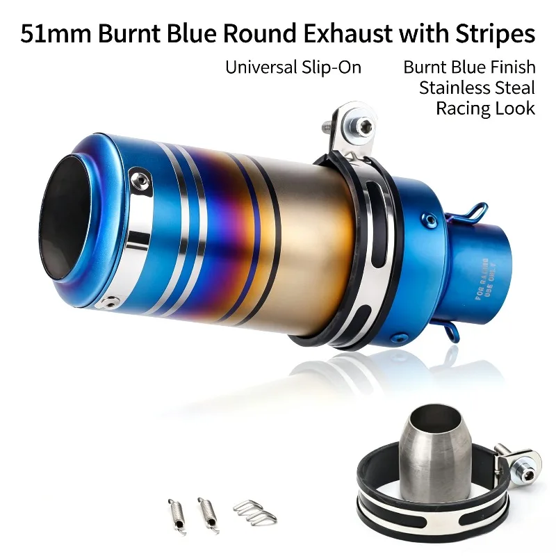 Motorcycle Cylinder Exhaust Pipe Modified for CF Moto 250SR Z900 DUKE390 R6 R1 Aftermarket Exhaust