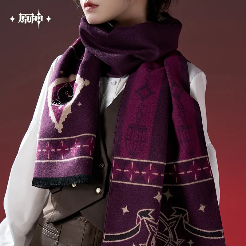 Magic Show Series Lynette Impression Scarf Genshin Impact Lyney Scarves Game Official Cosplay Accessories Original Fans Gifts