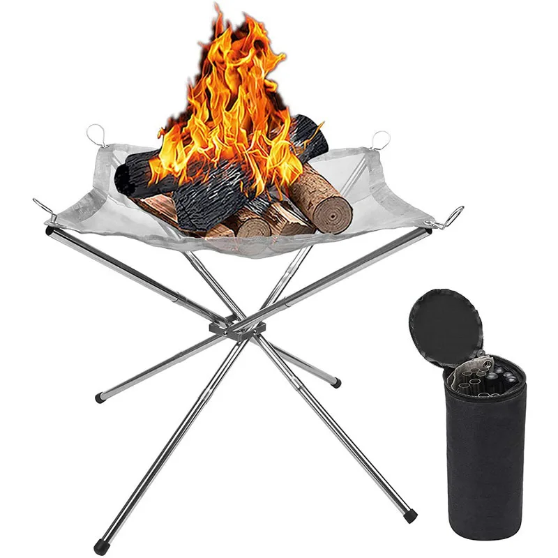 

Folding bonfire outdoor burning barbecue fire rack camping barbecue burning match stove