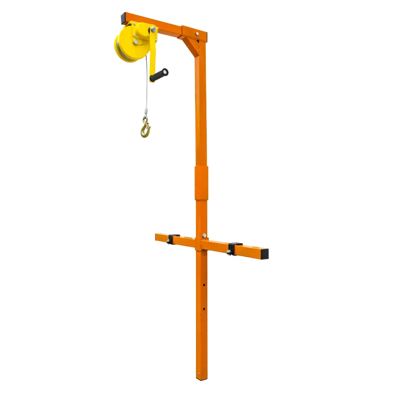 

Maintenance and removal tools, external machine bracket, hand winch, air conditioner installation, lift crane