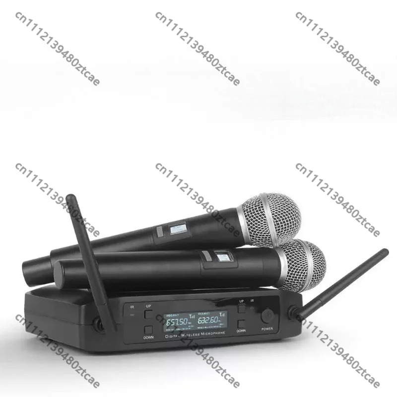 Modulation Wireless Microphone 1 To 2, Anti-howling Professional Mic GLXD4, For Home KTV, Stage Performance & Karaoke