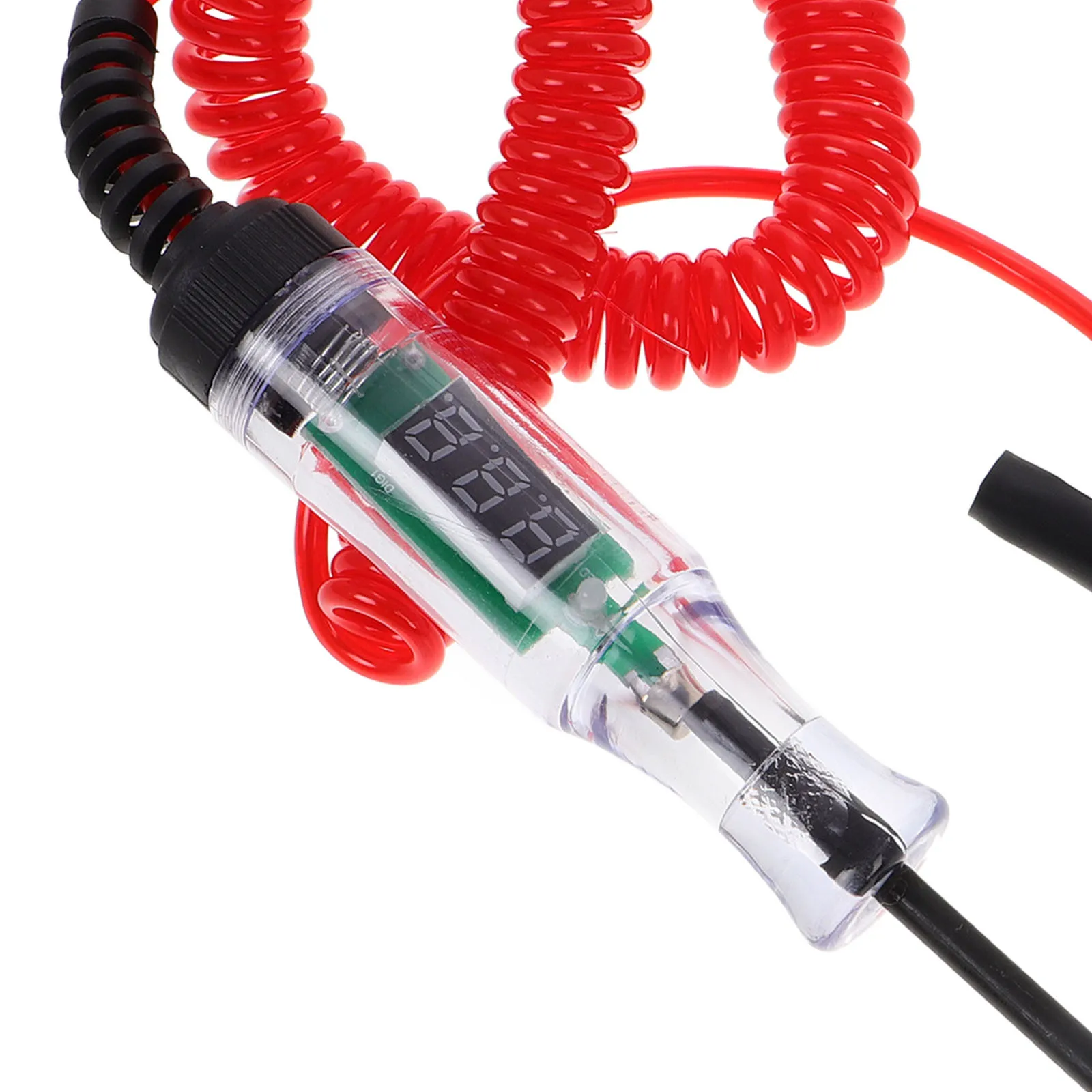 Tester di circuito automobilistico 3-70V Penna per test di tensione LED digitale Sonda metallica Controllo di continuità elettrica per auto Multifunzionale