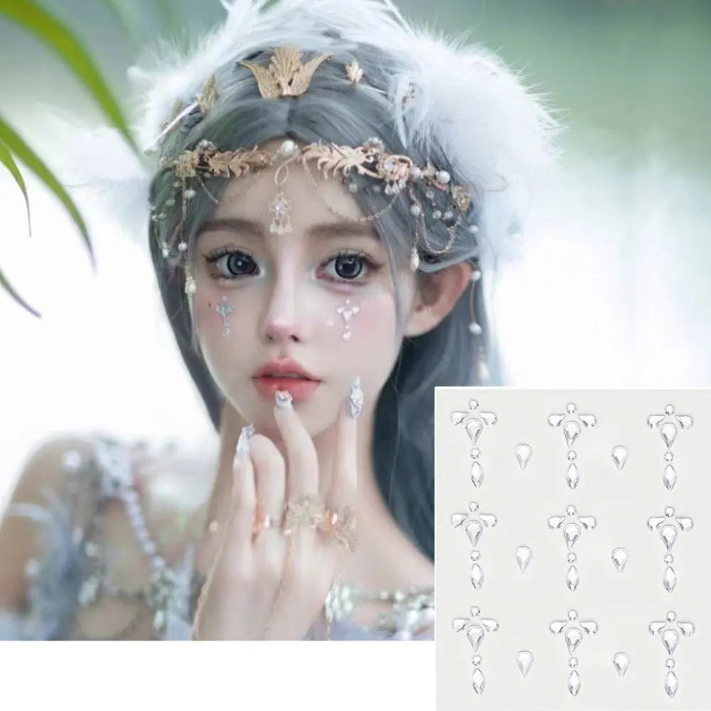 Decoration Face Jewels Stickers Face Tattoo Stickers Eyeliner Diamond Decals Body Colored Diamonds Face Rhinestone Stickers