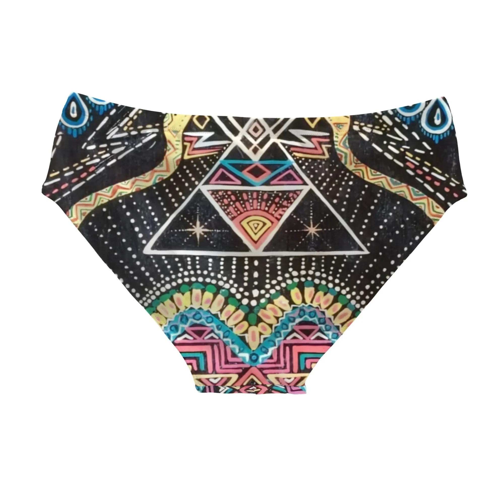 African Ethnic Swim Trunks Stretchy Soft Skin-friendly Men's Triangle Swim Trunks Beach Carnival Swimming Bathing Retro Swimsuit