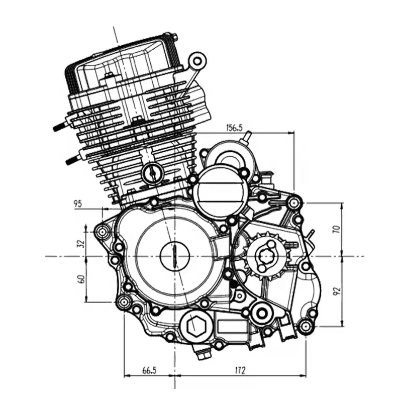 

EDR Motorcycle 150cc diesel Engine Complete Loncin150CC Motorcycle Engine