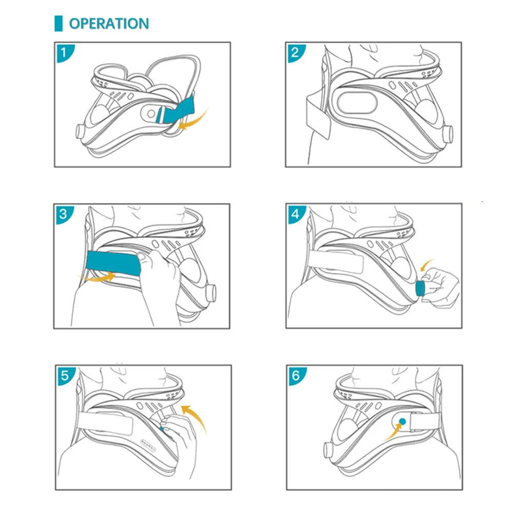 Neck Traction Device by Air Collar - Neck Stretcher - Cervical Traction Device - Neck & Shoulder Pain Relief - Stretcher Collar