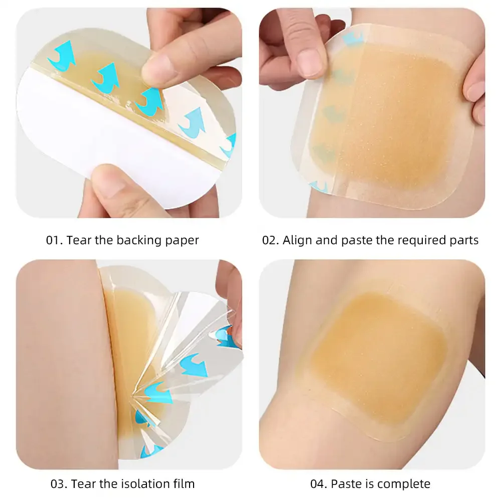 Hydrocolloid Patch Self Adhesive Foot Patch Invisible Waterproof Band Aid Concealer Compact Portable Hydrocolloid Kid Skin Patch