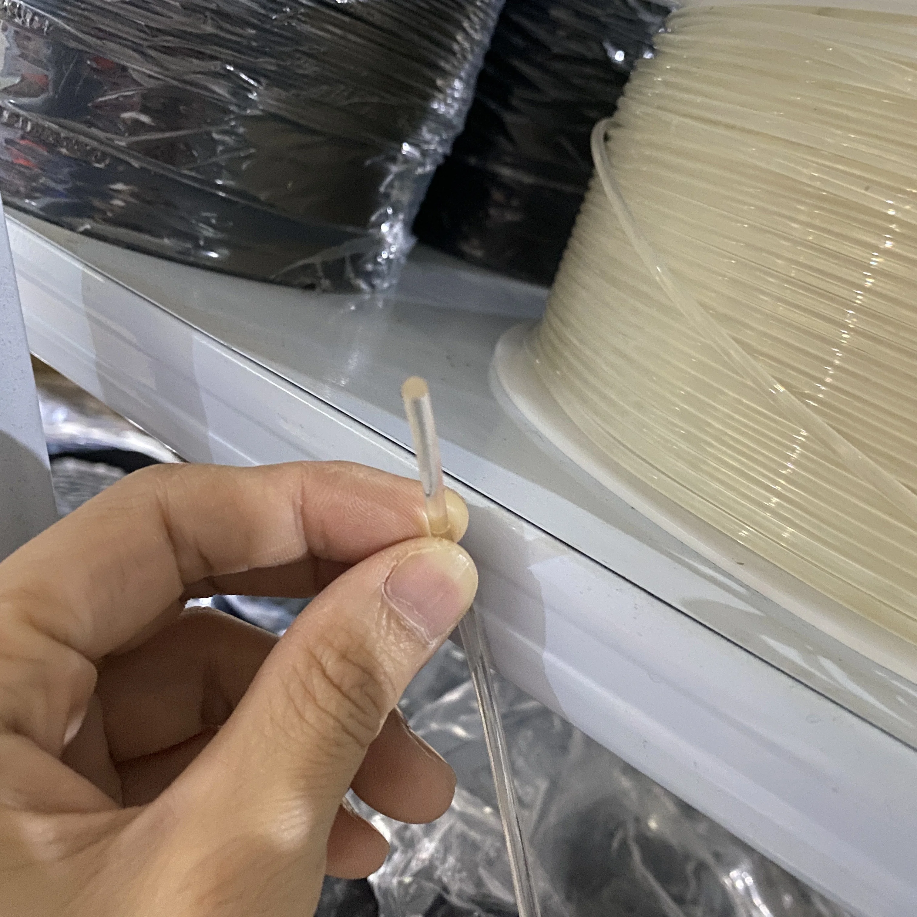 5m 2.5/3.5mm Polyurethane Conveyor PU Round belt  high transparent TPU smooth-surface transmission belt beef tendon solid strip