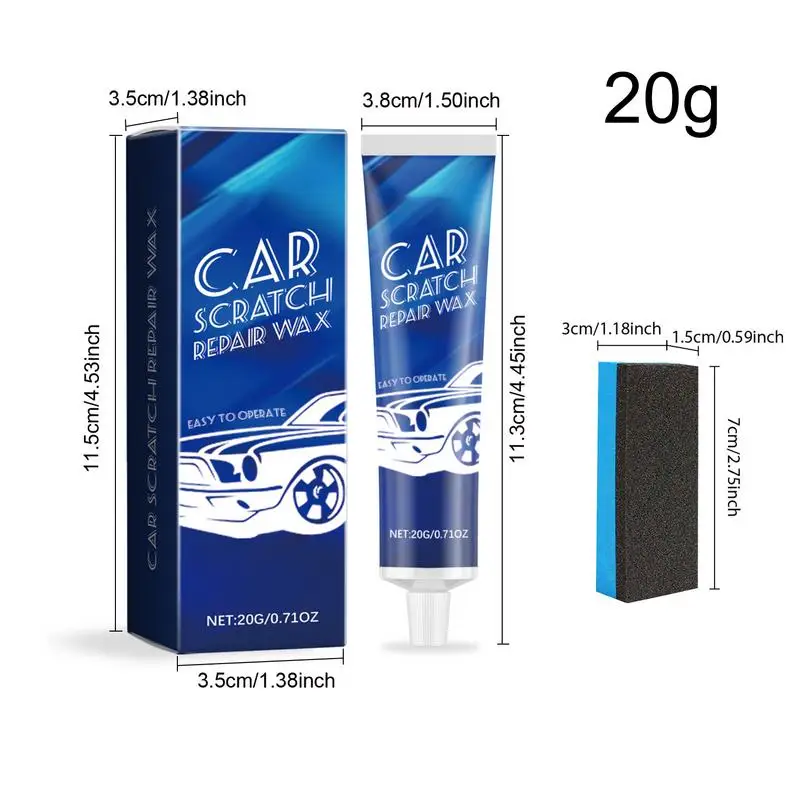 Car Scratch Remover Wax Car Wax Polishing Repair Car Polish Multi-Purpose Paint Scratch Remover Car Cleaning With Sponge For