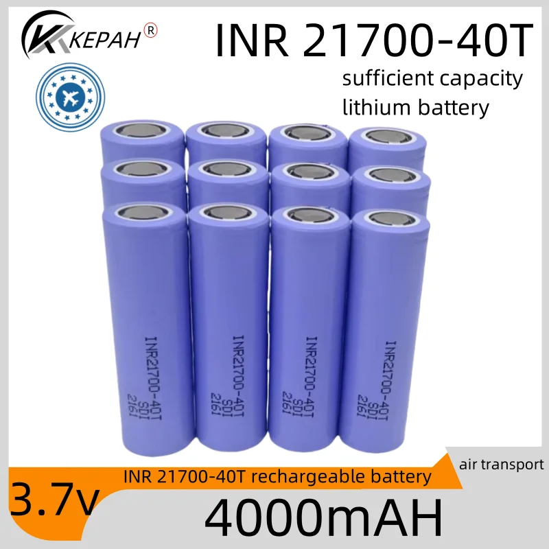 1-12pcs KEPAH INR 21700-40T 4500mah Rechargeable Battery 3.7V 5C discharge High Power batteries For High-power Appliances