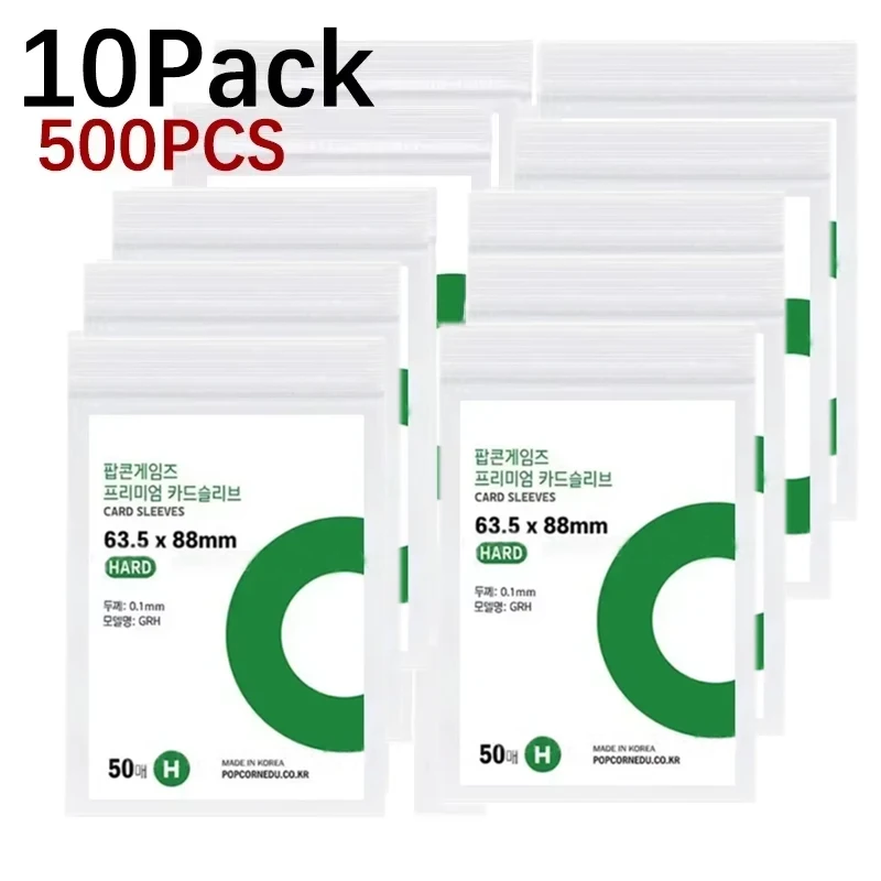 1-500Pcs Korea Karte Ärmeln HD Transparent Kpop Idol Karte Schutzhülle Photcards Schutz Fall Box Für Popcorn karte Halter