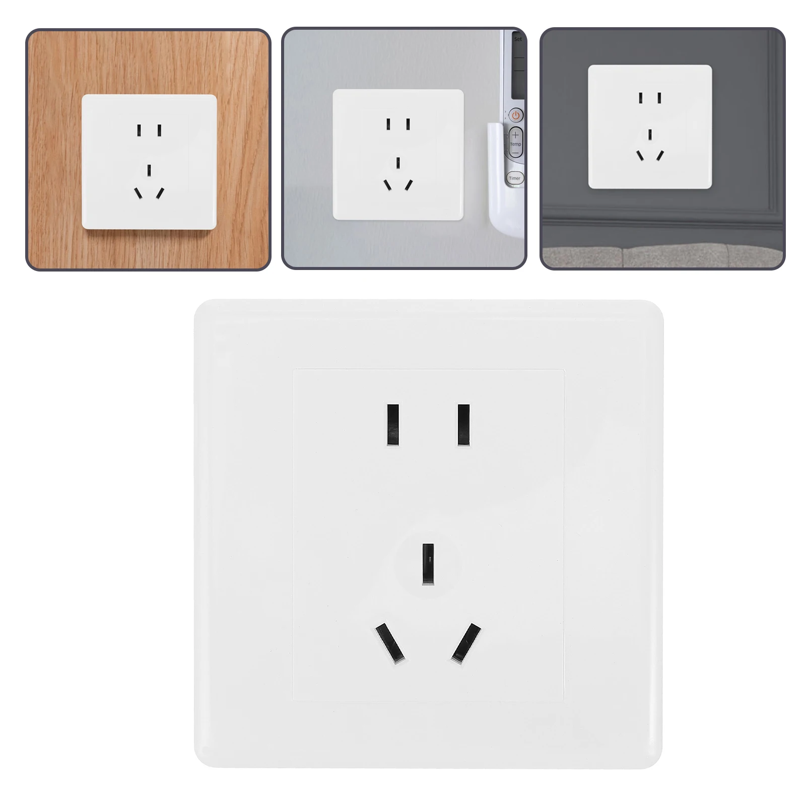 

Power Outlet USB Electric Socket Wall-mounted 1 Gang 5 Hole Dual USB Home Office Kitchen Bedroom Reliable Material Multi-use