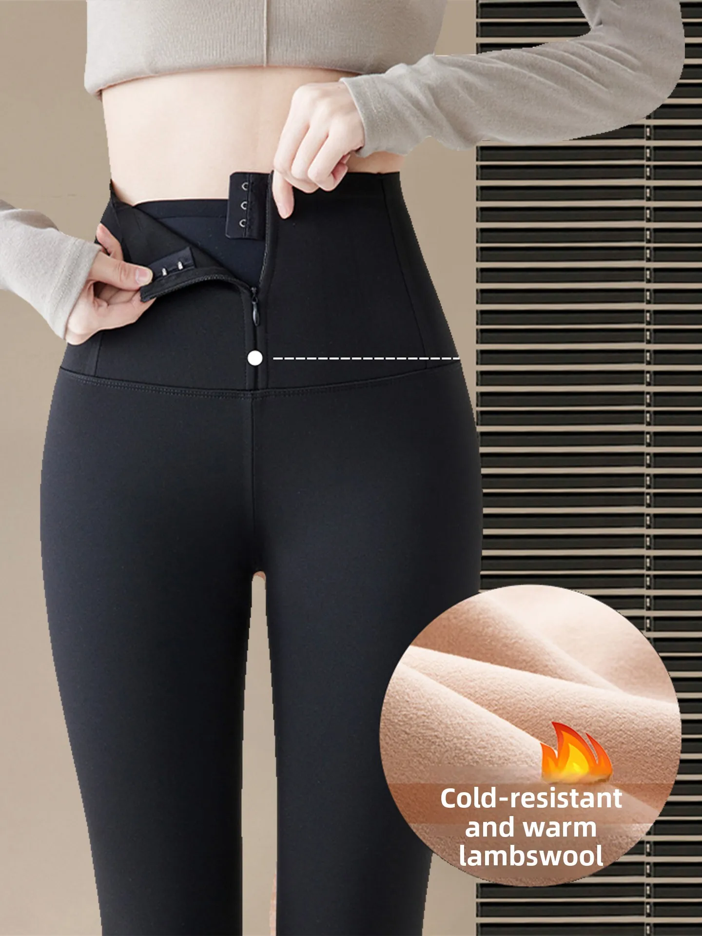 

Женские утепленные шелковые брюки для йоги с высокой талией на флисовой подкладке, осенне-зимние теплые брюки-аркскин, повседневные брюки с эффектом подтяжки ягодиц