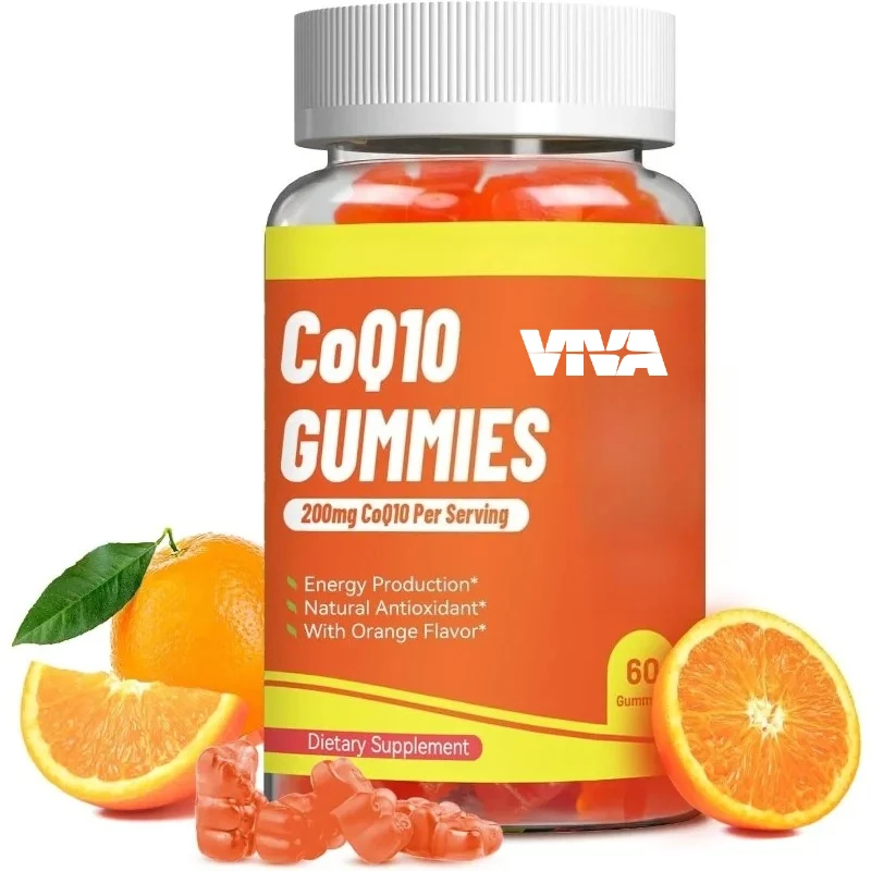 

Конфеты CoQ10 200 мг, веганская добавка для энергетического производства, без ГМО, без глютена (60 жевательных конфет)