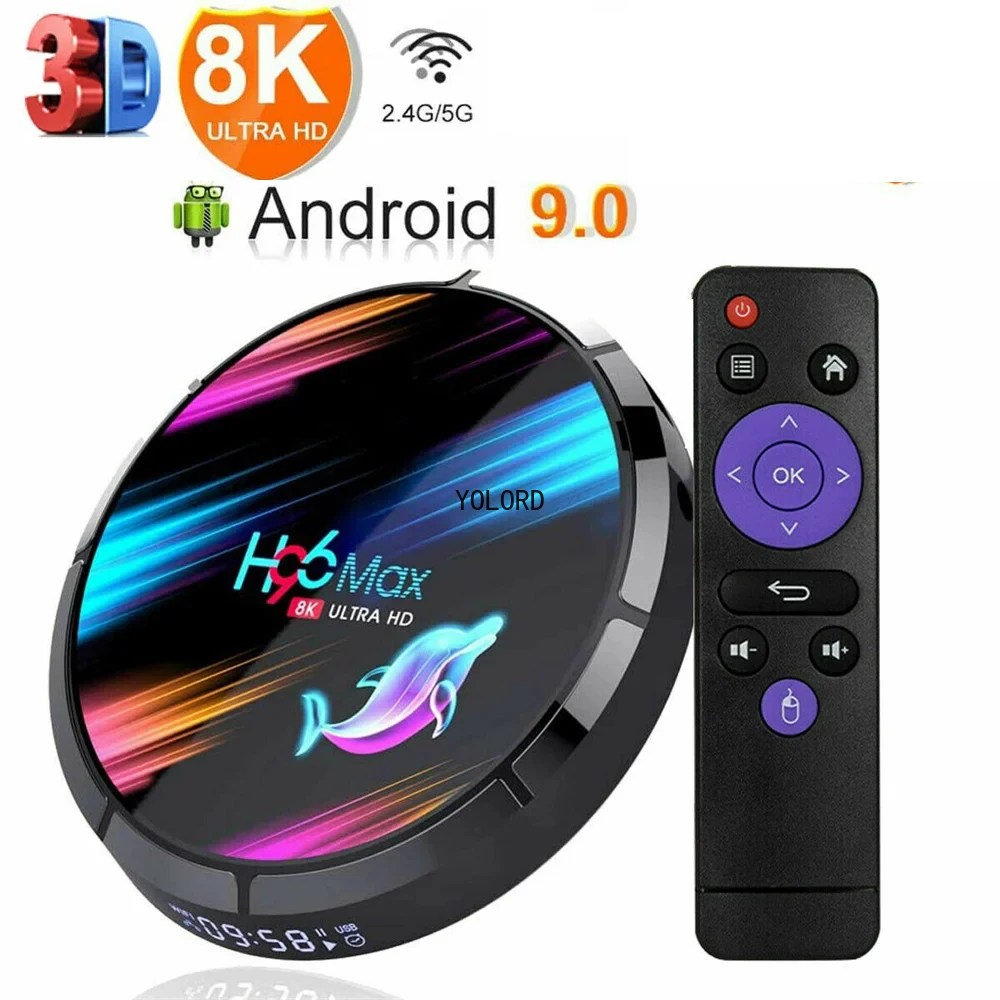 Smart TV Box Amlogic S905X3 Android 9.0 8K 4GB RAM 128GB ROM Dual Wifi Media Player  Set Top Box For Google Youtube