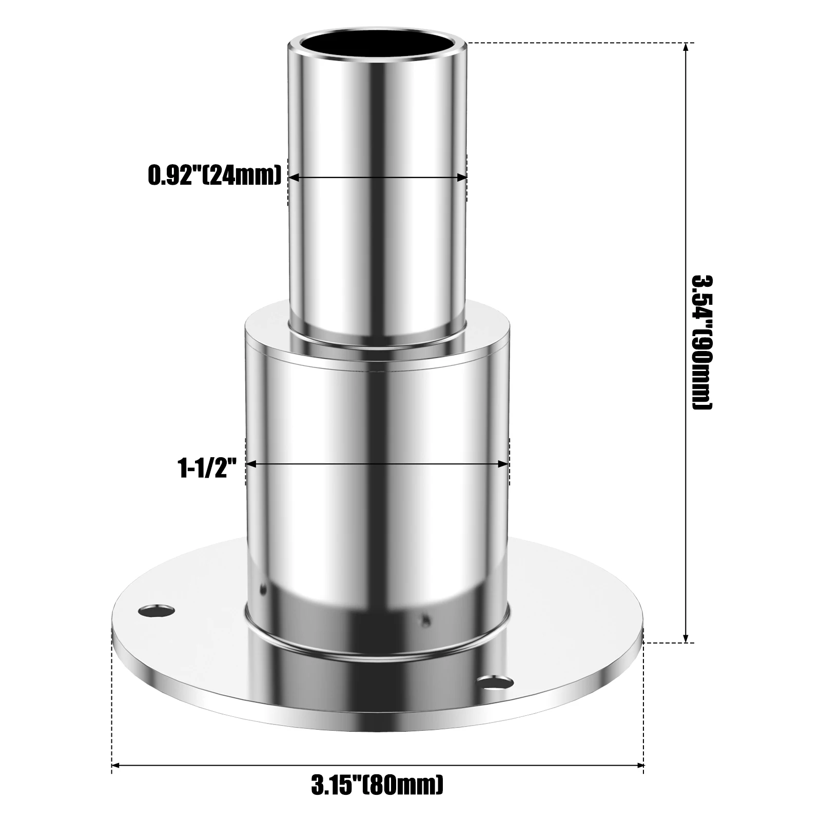 من خلال بدن العادم الجلد تركيب عدة الفولاذ المقاوم للصدأ سخان الديزل العادم الجلد المناسب 24 مللي متر أنبوب الأنابيب قطر المقبس مع المسمار #2