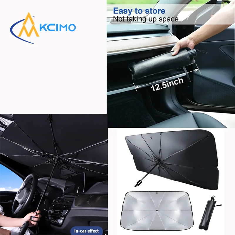 Auto-Windschutzscheiben-Sonnenschutzschirm, faltbarer UV-Schutz & Wärmeisolierungs-Parasol, Sommer-Innenkühlungsabdeckung für die Autofront