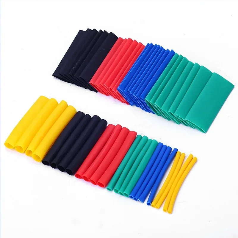 530pc 2:1 Polyolefin Shrinking Assorted Heat Shrink Tube Wrap Wire Cable Insulated Sleeving Tubing Set Electrical Connector