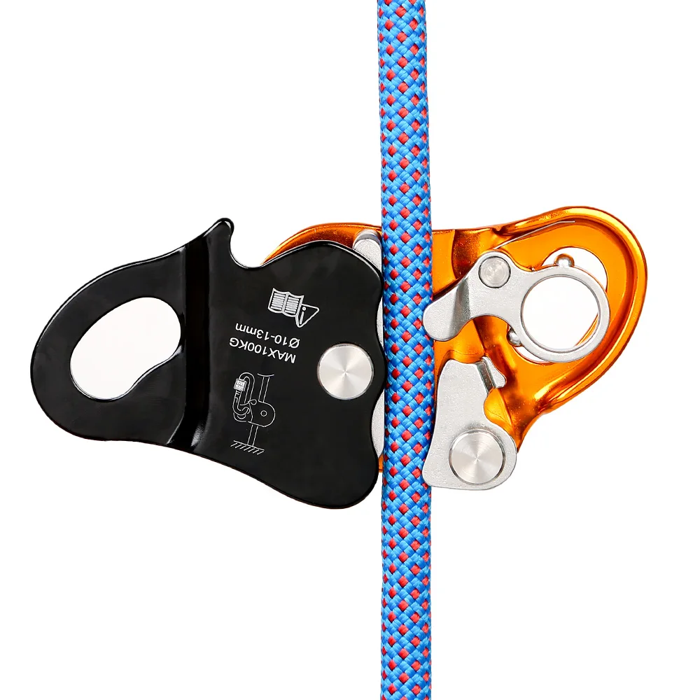 XINDA Rock Climbing Asending & Descending Safety Equipment Removable Rope Gripper Automatic Lock Anti Fall Protctive Gear