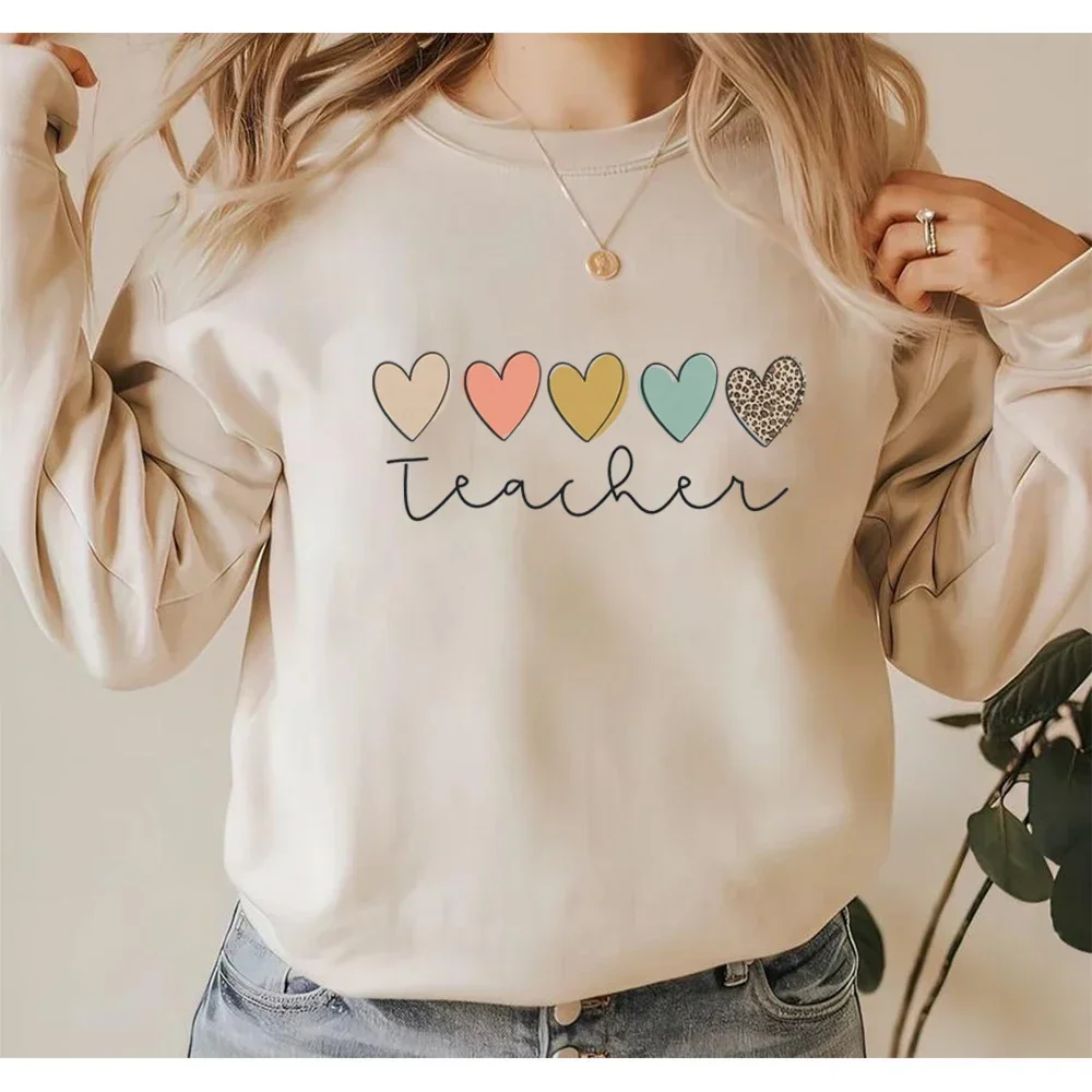 Sweatshirt TeacherGraphic Shirt Boho Teacher SweaterFallSweaterGift for Teacher Cute TeachingPullover Hoodie Men Women Plus size