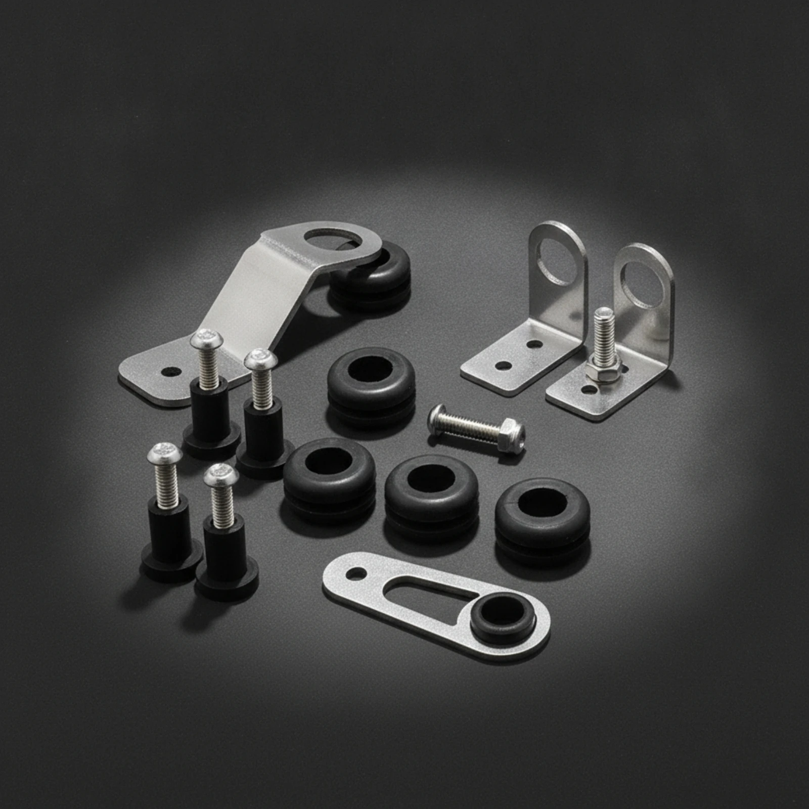 Radiator Mounting Bracket Kit Bolt on Hardware K Swap Radiator Bracket Upgrade for 1992 2000 Car Builders and DIY Installs