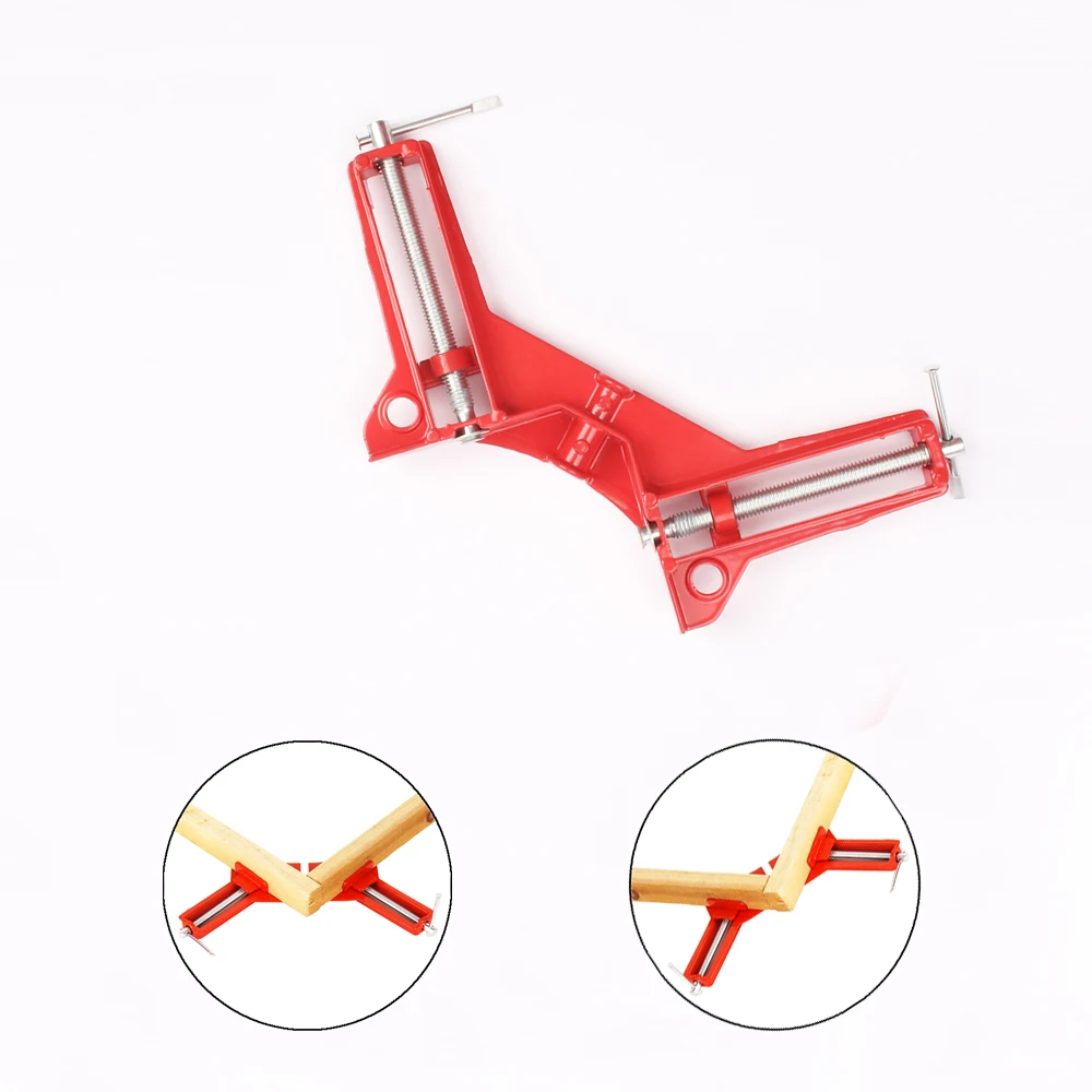Pince d'angle droit de 90 degrés, pinces de presses de menuiserie, Clips de fixation de joint d'angle rapide pour le travail du bois, pince de sergent, outil de travail du bois