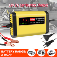 30W Car Smart Battery Charger Test EU Plug 100-240V Input 12V 2A Output for Lead-acid Batteries Motorcycle Accessories Universal