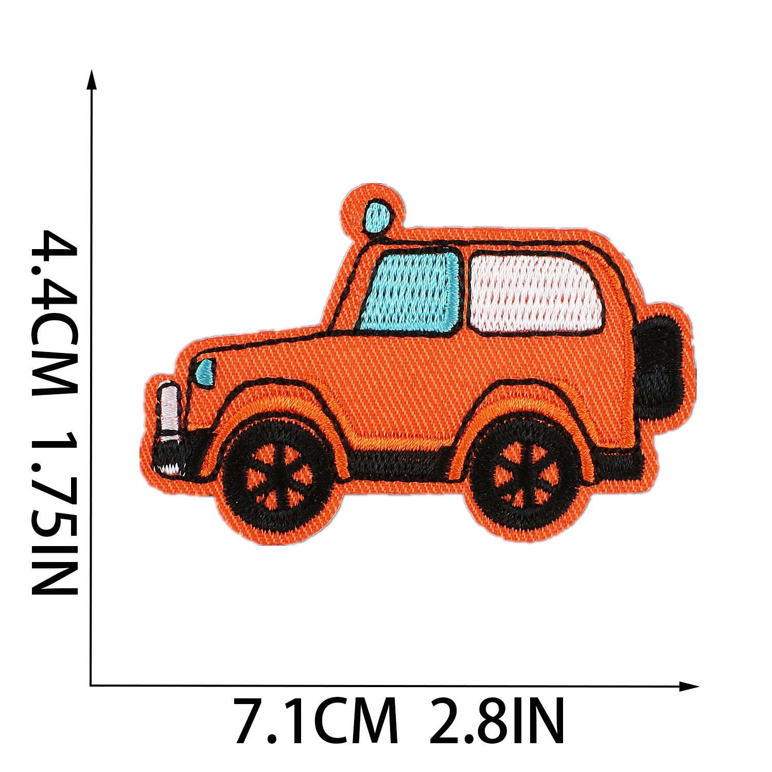 1 pc Iron On Taxi ambulanza Bus Car Fire Engine Sanitation truck Stickers Cartoon Pacthes fai da te cucito vestiti Badge Appliques