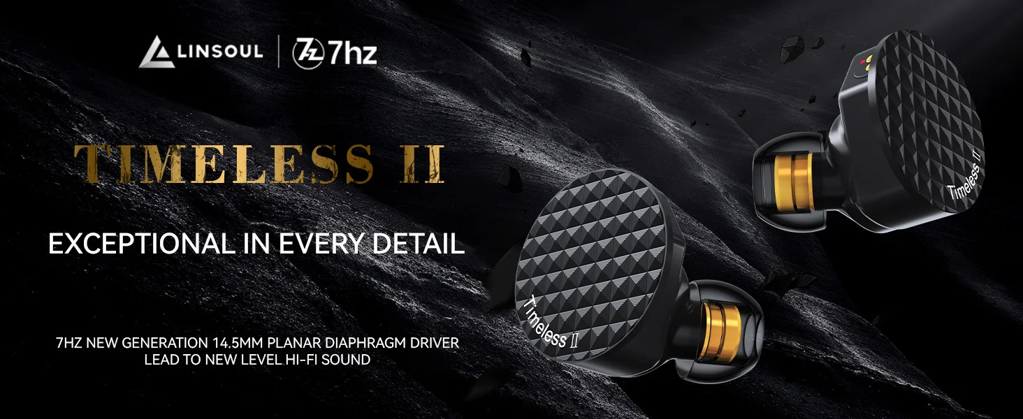7 Hz Timeless II verbesserte 14,5 mm planare magnetische Treiber IEM Hifi kabelgebundene Ohrhörer mit abstimmbarer Düse 7N OCC-Kabel – Detail 1