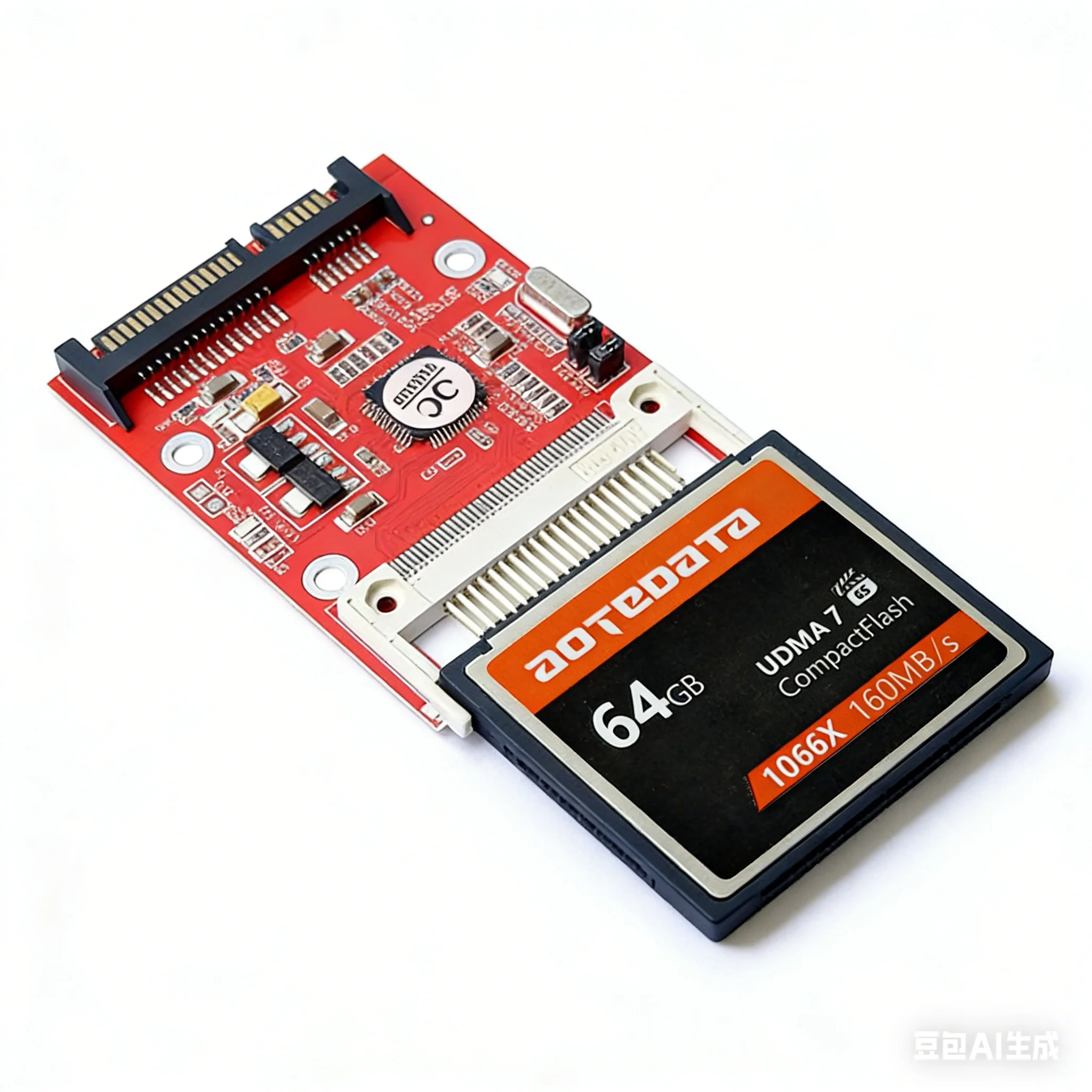 Adaptador de 2,5 pulgadas y 22 pines, tarjeta de disco duro Compact Flash Serial ATA HDD, adaptador CF a Sata, tarjeta de memoria Compact Flash, solo el adaptador