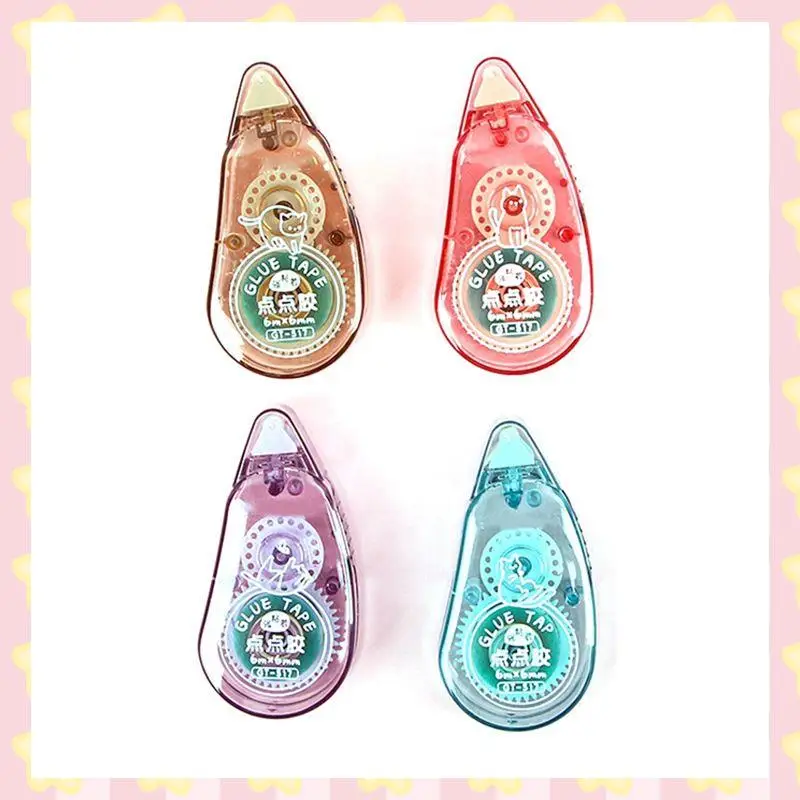 AB51 4-роликов с двусторонней клейкой лентой и распределителем клея-ролика, используется для ручного изготовления, школ и офисов.