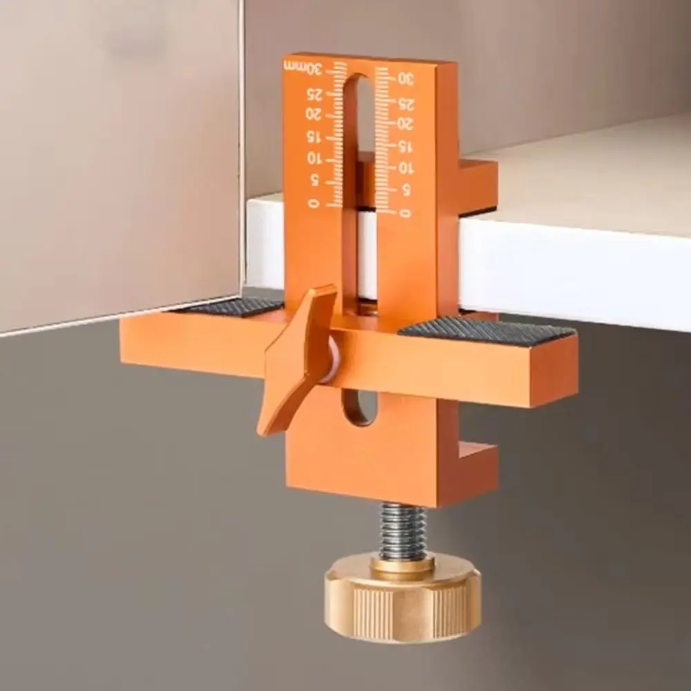 Aluminum Cabinet Door Mounting Jig Clamping Range 7-40mm Panel Holder Tool Woodworking Cabinet Door Efficient Work Tool