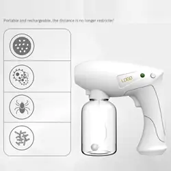 Cordless Nano Steam Sprayer Sanitizer Disinfection Fogger Mist Machine White