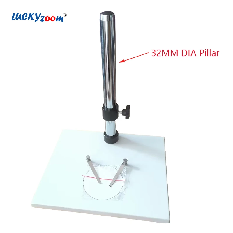 

Large Microscope Pillar Stand Aluminum Stereo Zoom Bracket for Binocular Trinocular Microscopio 32MM Pillar Table Platform